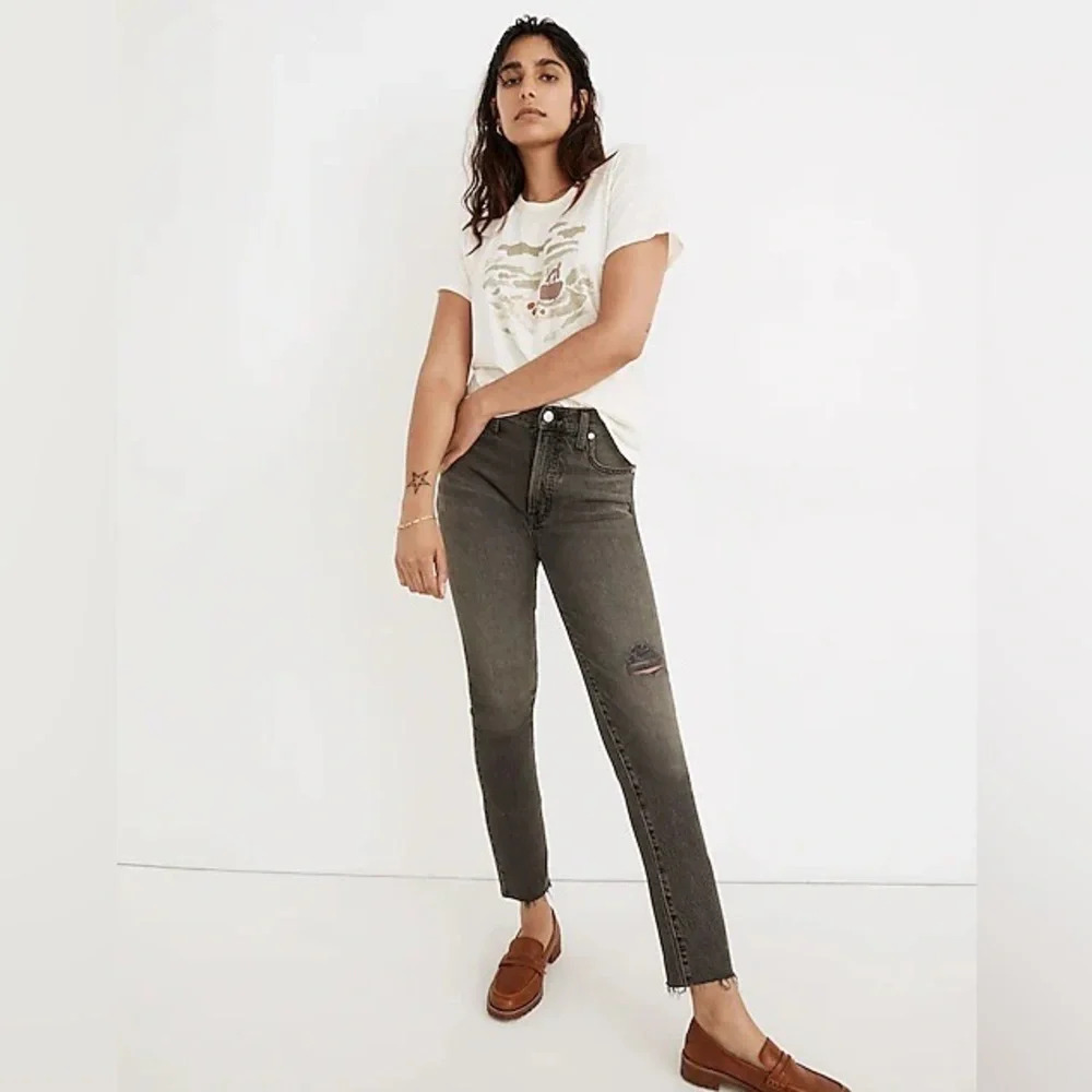 Madewell The Perfect Vintage Jean Cosner Wash Knee-Rip Edition size 25